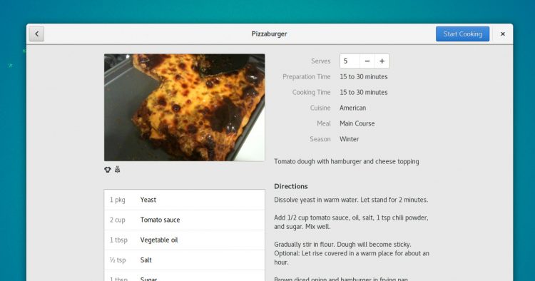 GNOME recipes