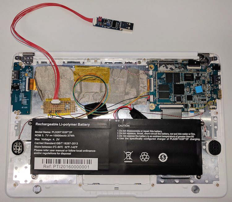 pinebook internal view