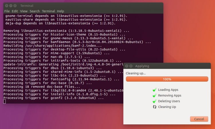 resetter ubuntu app