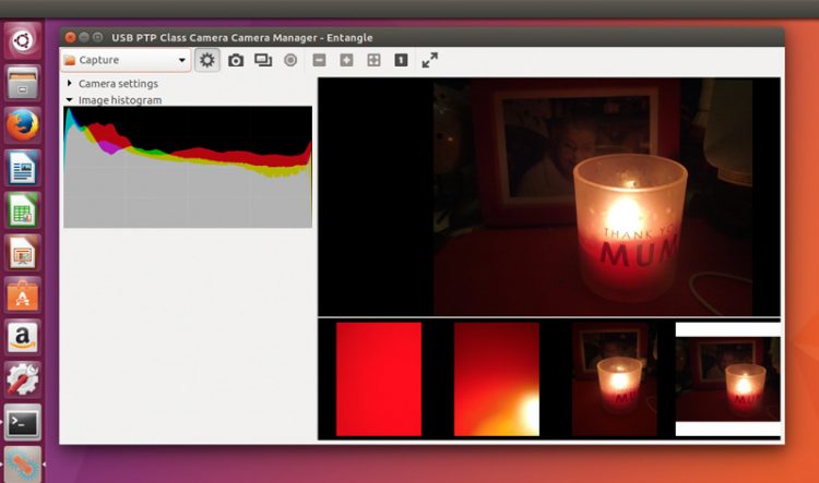 Entangle photo app on Ubuntu