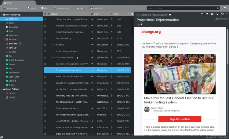 thunderbird full dark gtk theme