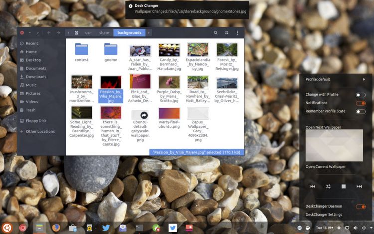 GNOME Slideshow wallpaper extension on Ubuntu