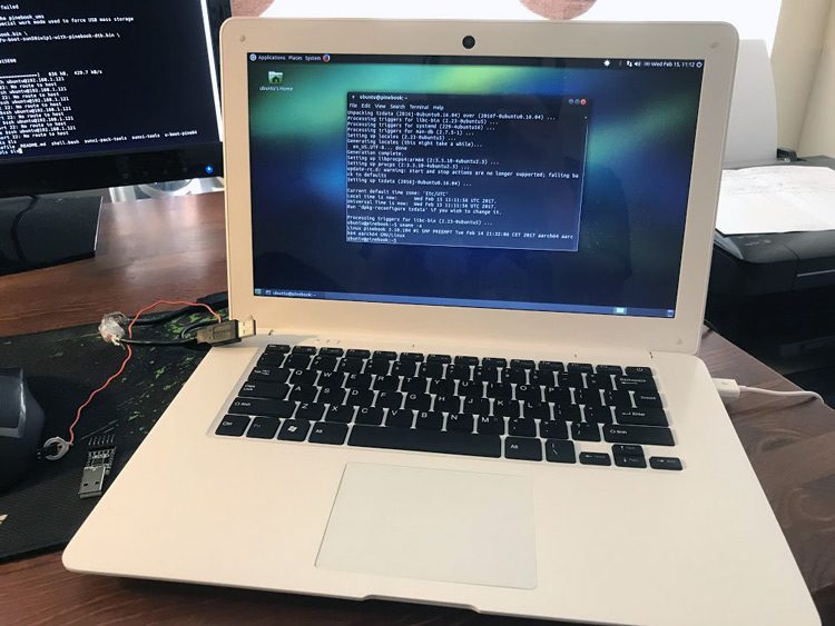 the pinebook unboxed
