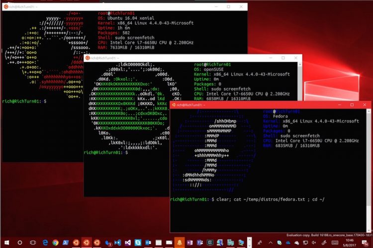WSL multiple distributions