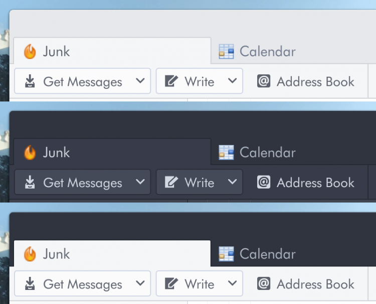 Arc thunderbird themes