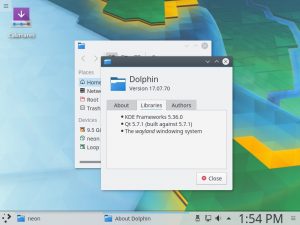 kde neon plasma session screenshot