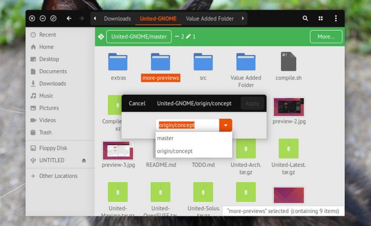 nautilus git extension 3