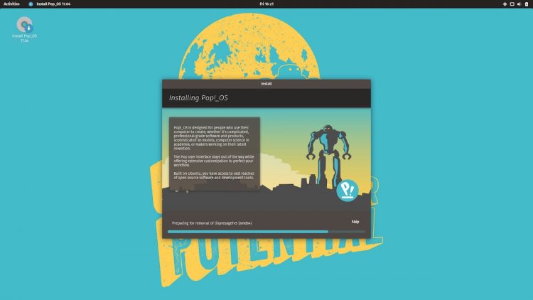 pop os by system76 screenshot