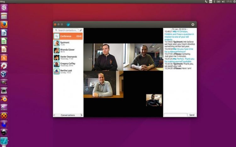 ring linux client on ubuntu desktop