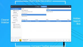 Rhythmbox Alternative Toolbar Overview