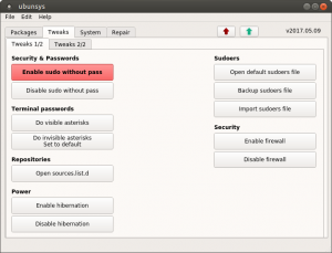Ubunsys screenshot