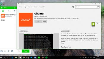 ubuntu on the windows store