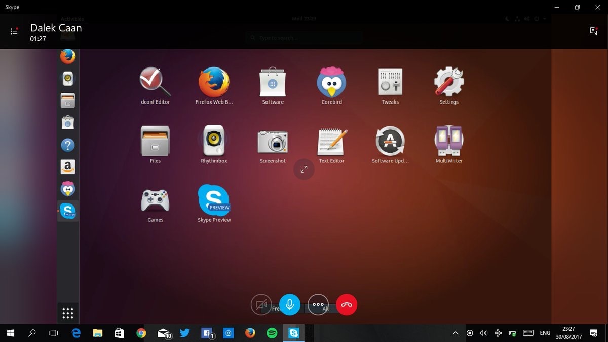 screen sharing in Skype for Linux