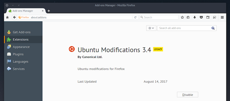 ubuntu ubufox add-on for Firefox
