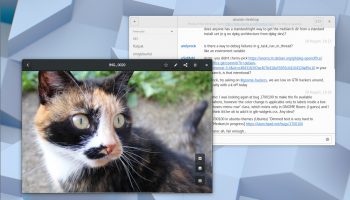GNOME 3.26 desktop with apps