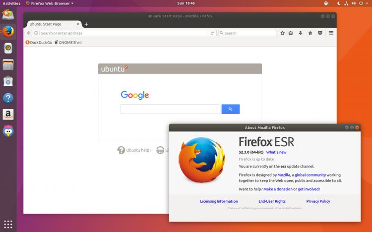firefox esr on ubuntu