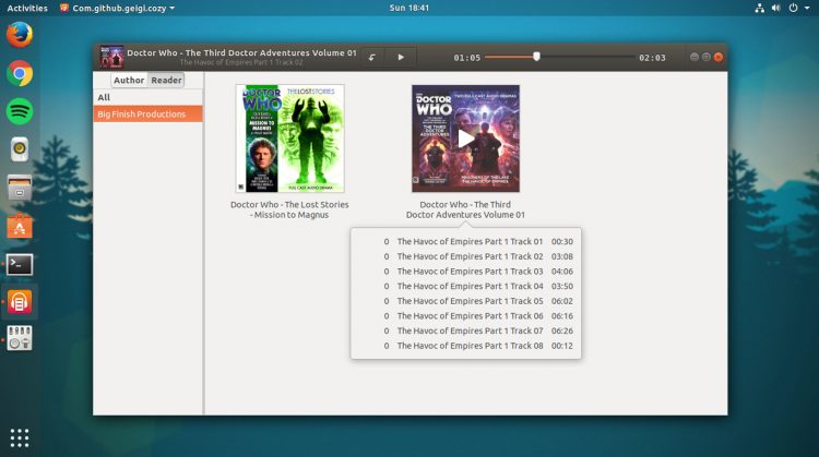 cozy audio book player