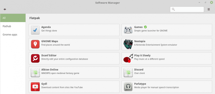 flatpak apps in linux mint 18.3
