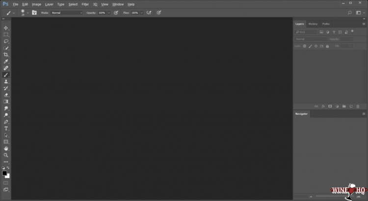 Photoshop CC 2015 on Linux via Wine HQ
