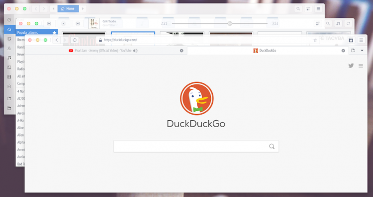 ArcMPD is a translucent GTK theme with transparent touches