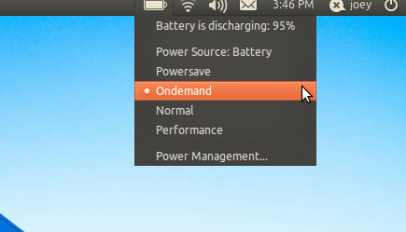 Battery status indicator
