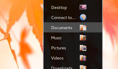 gnome shell places status indicator in action