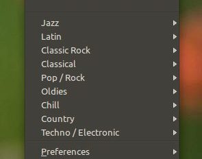 Radiotray 1.7.1 running on Ubuntu 11.10