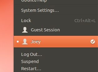 New Session Indicator in Ubuntu 12.10