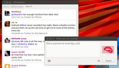 gfeedline twitter app in Ubuntu 12.04