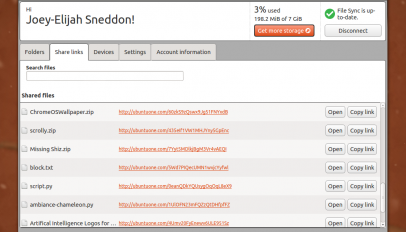 Ubuntu One Share Links in 12.10