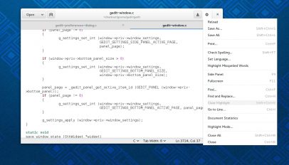 New Gedit UI