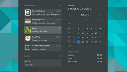 GNOME Notification Shade in 3.16