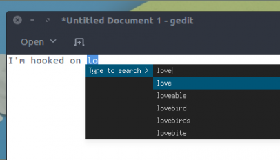 text suggest for Linux
