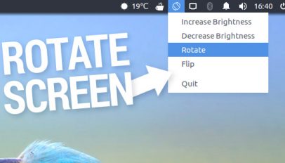 rotate screen indicator applet