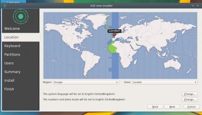 calameres installer in kde neon location