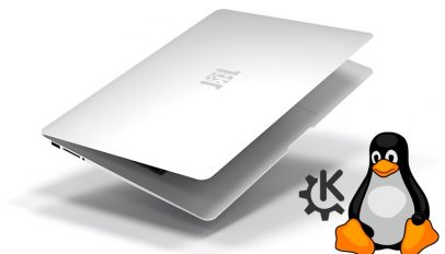 de slimbbook with penguin logo