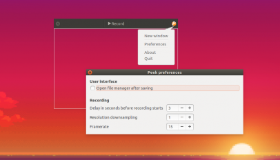 peek 0.9 on ubuntu 16.04