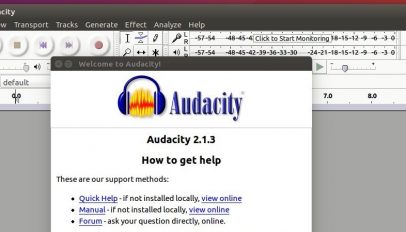 audacity on ubuntu
