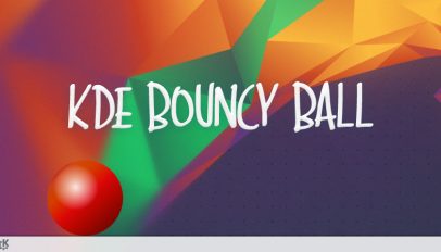 KDE bouncing ball