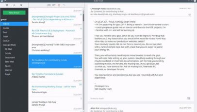 kde kube mail app