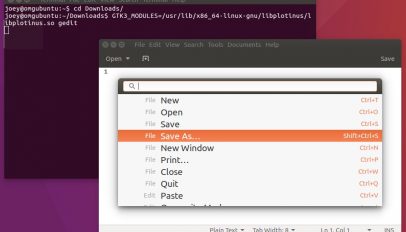 plotinus is a command palette app for GTK
