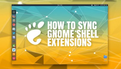 how to sync GNOME Shell extensions