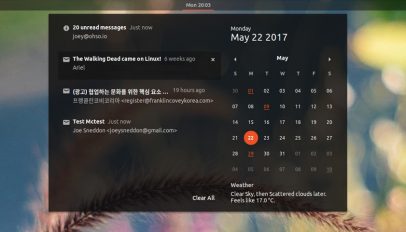 gmail notifications in GNOME Shell