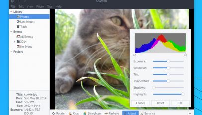 Shotwell photo manager and editor