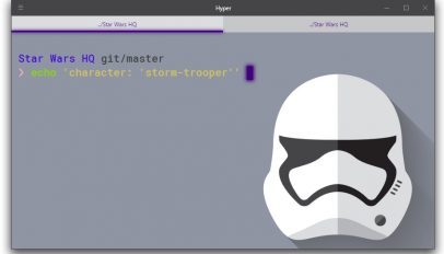 hyper terminal star wars theme stormtrooper