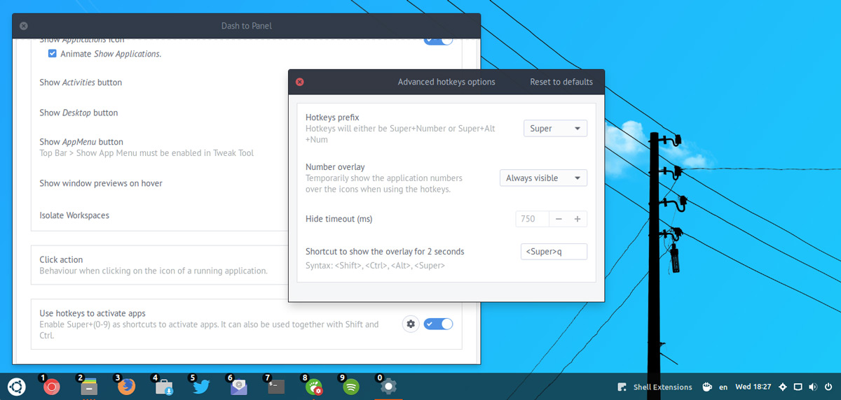 Gnome: Dash to Panel Actualizado con Window Peek y otras opciones ...