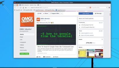 falcon web browser running on ubuntu 17.04 as a Snap app
