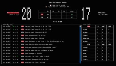 NBA Go NPM terminal app