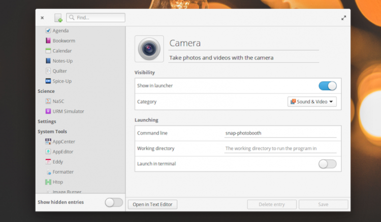 AppEditor lets you edit app menu entries on ubuntu