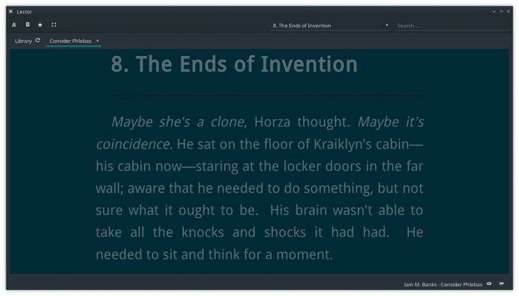 lector ebook app supports custom font size